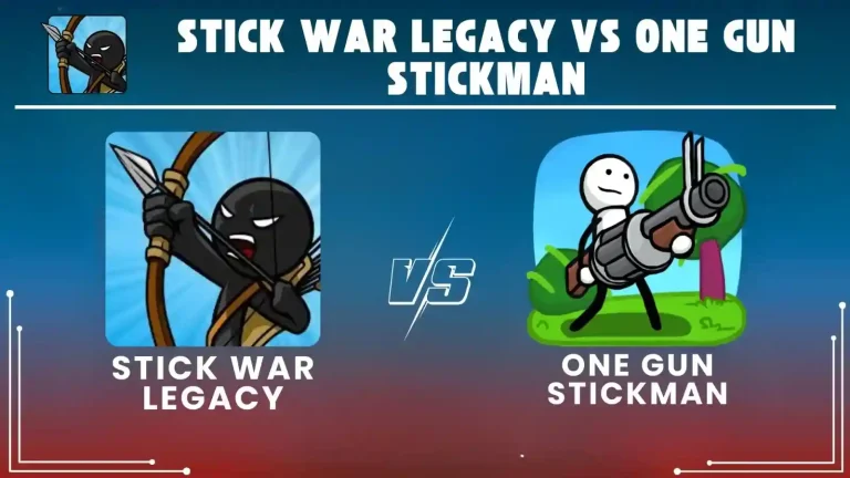 Stick war legacy vs One Gun Stickman